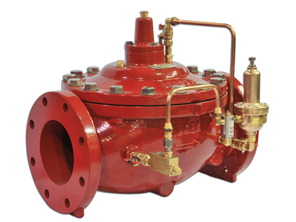 UL FM PilotOperated Globe Angle Body Pressure Relief Valve